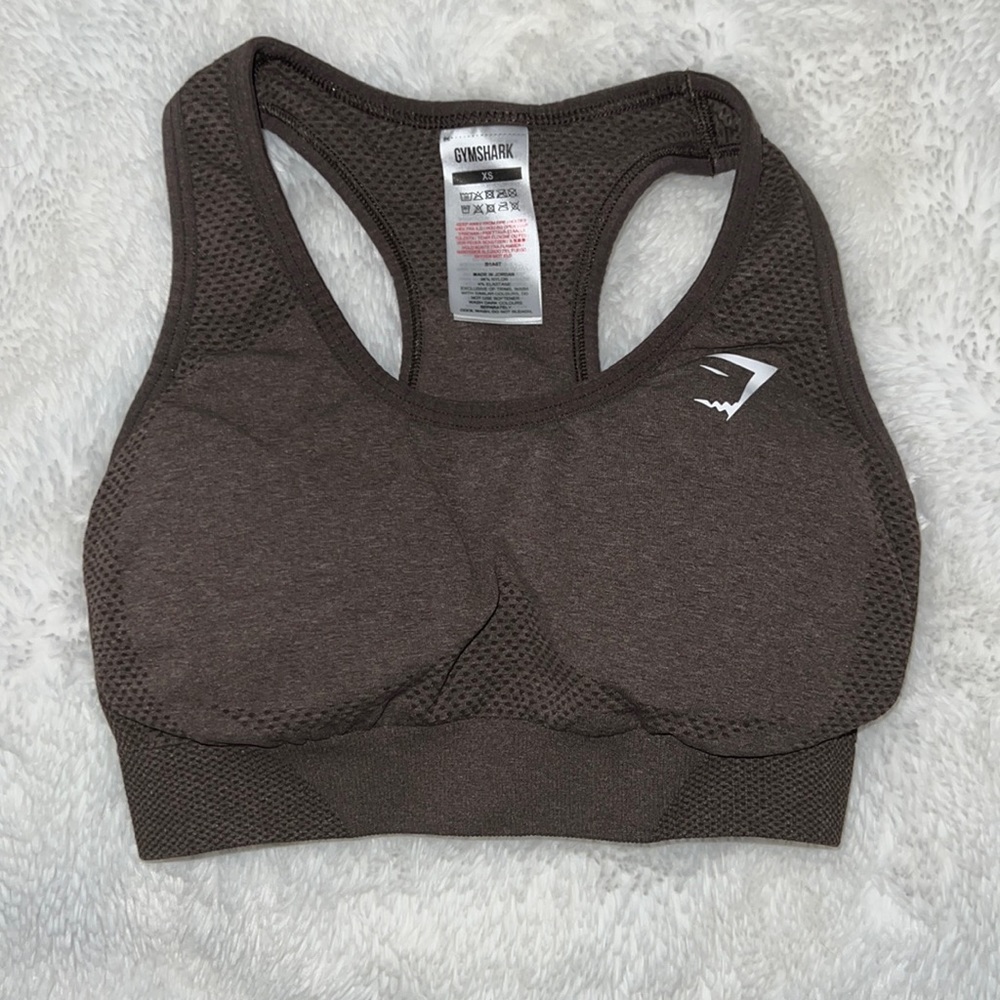 Gymshark Brown Marl Sports Bra. Size XS.